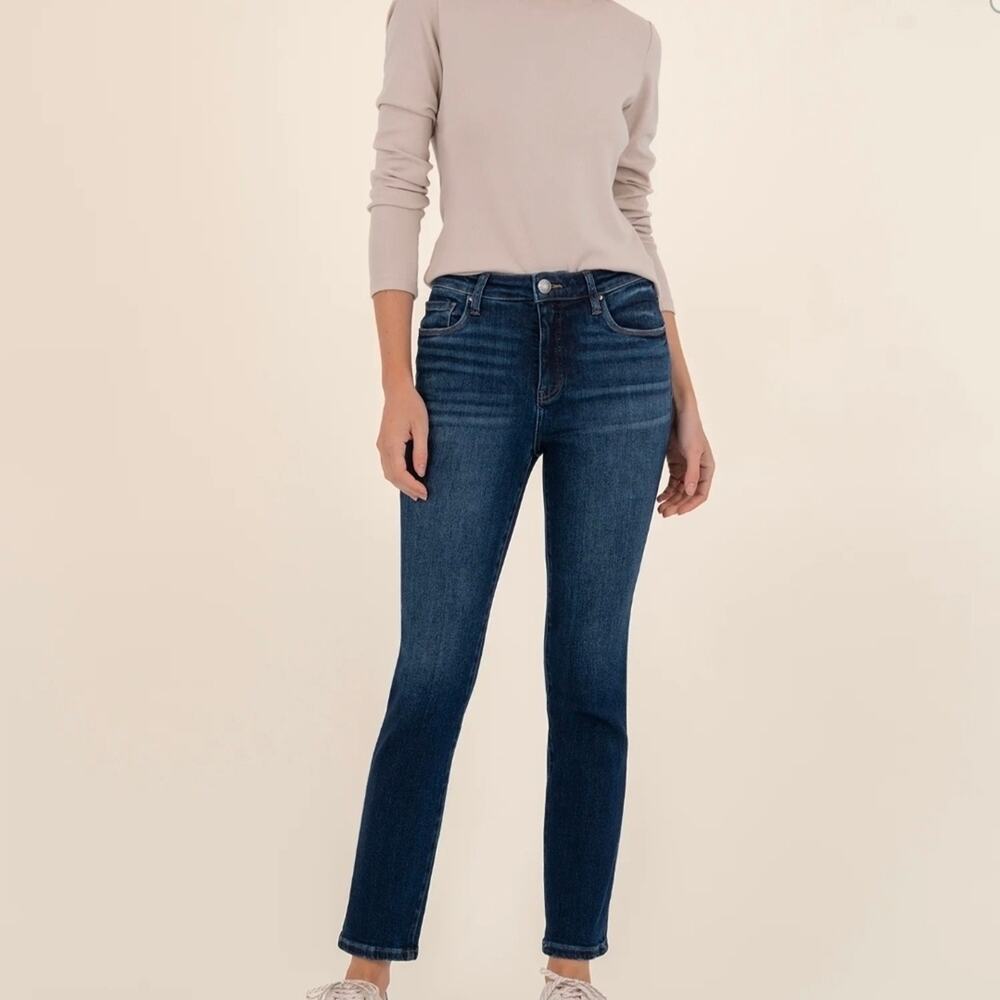 KUT Reese Fab Ab High Rise Straight Leg Jeans Dark Wash Ankle Women’s 6